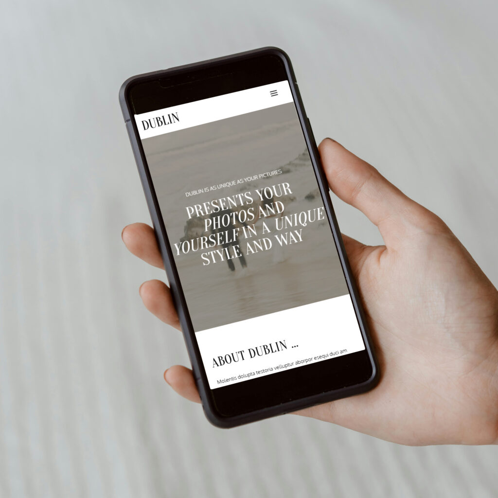 Website Vorlage für Wedding Stories – elegant & individuell