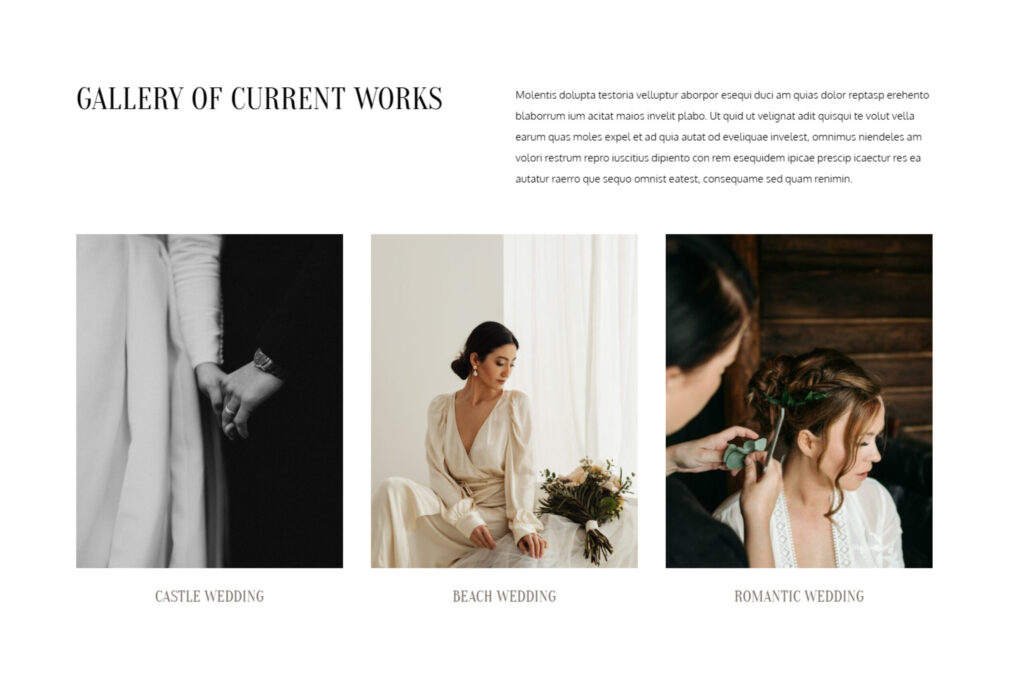 Professionelles WordPress Theme – Design für Hochzeitsfotografen