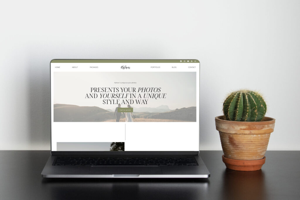 Professionelle Website Vorlage für Fotoportfolios