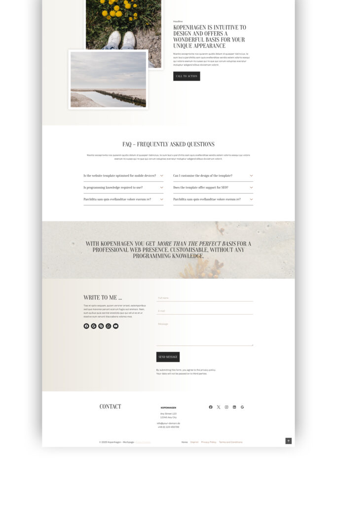 WordPress Template für Berater – professionelles Design & Struktur
