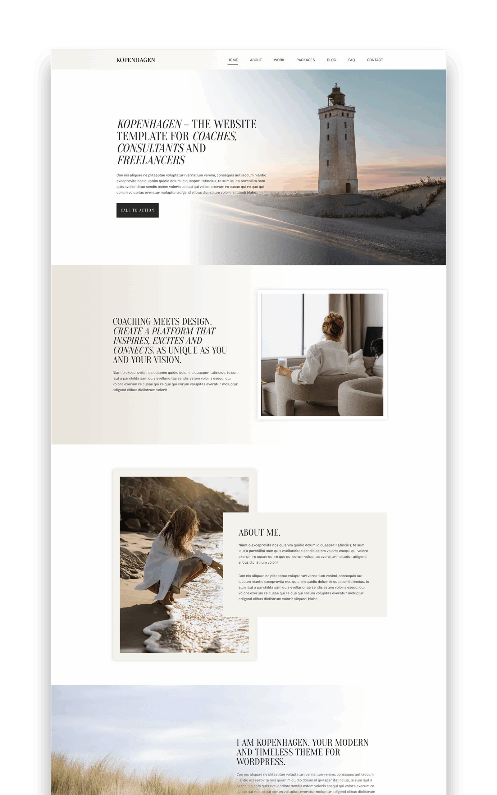 Coaching Webdesign – Kitea Template jetzt online kaufen