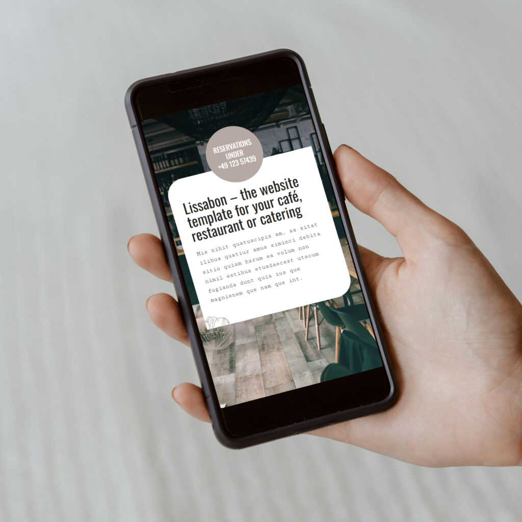 WordPress Template Gastronomie – ideal für kleine Cafés