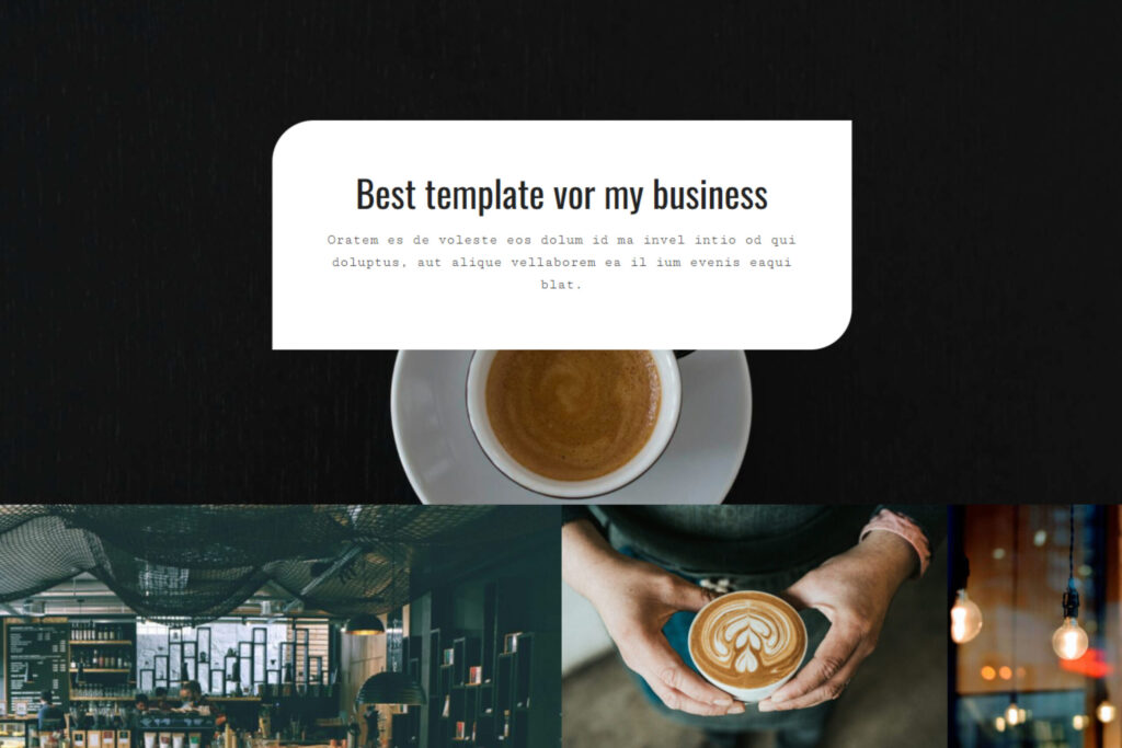 Webdesign Vorlage für Frühstückscafés – hell & freundlich