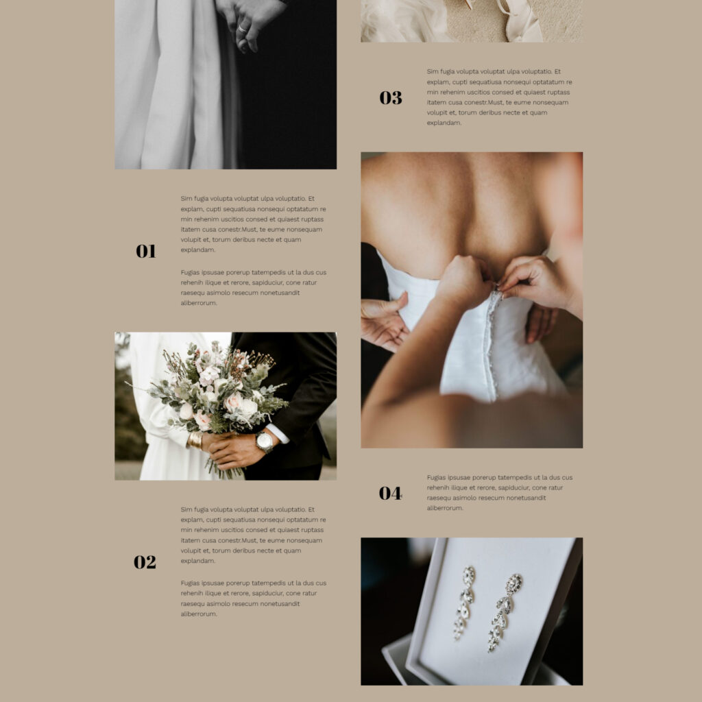 WordPress Theme für Wedding Portfolio – liebevoll gestaltet