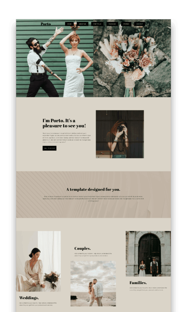 Kitea Theme für Hochzeitsfotografen – Webdesign mit Gefühl