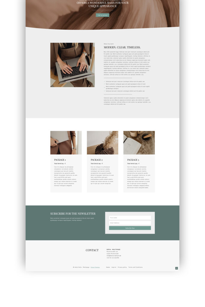 Professionelle Website Vorlage für Coaching – klar, ruhig, authentisch