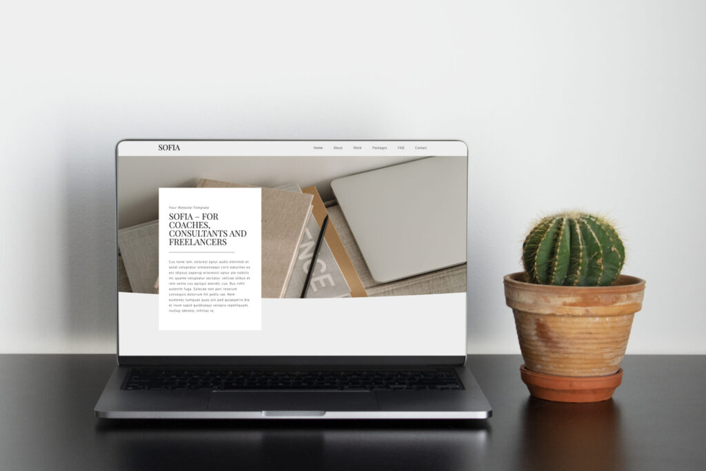 Website Vorlage für Life Coaches – modernes WordPress Design