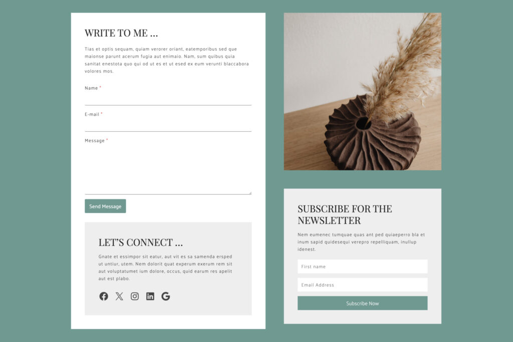 Template für Coachings – Website mit Stil & Funktion
